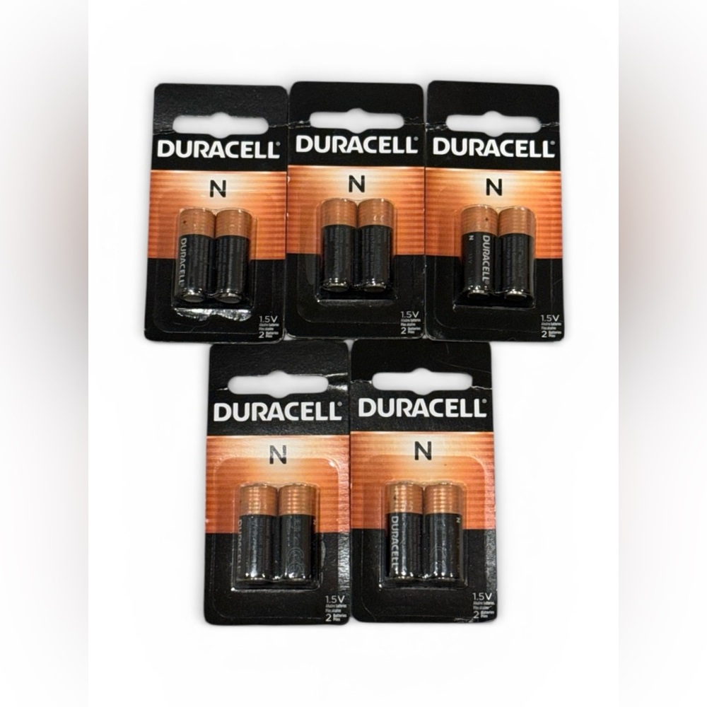 5 PACK Duracell N 1.5V Alkaline Batteries (10 batteries)